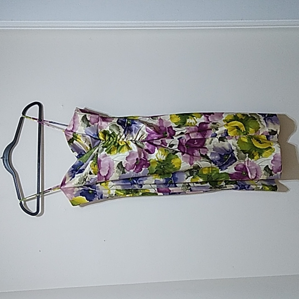 Donna Ricco New York Spaghetti Strap Floral Print Dress
